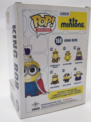 Funko POP Movies Minion King Bob #168 Figure 849803052430| eBay