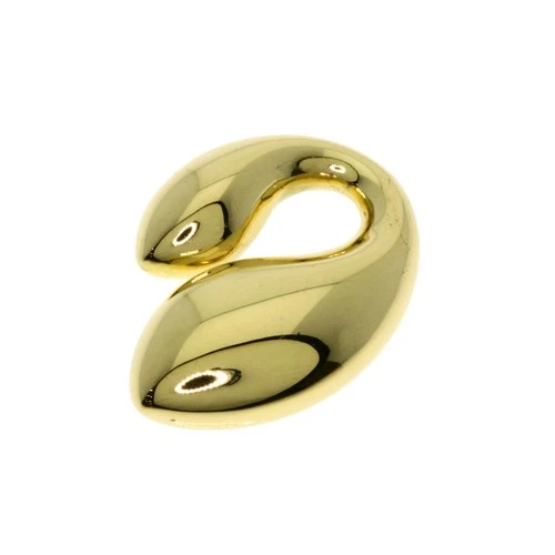 TIFFANY&Co.  Double teardrop Pendant top K18 Yellow Gold  Ladies [Used]