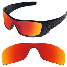 EYAR Polarized Replacement Lenses for-Oakley Batwolf OO9101 Fire Red