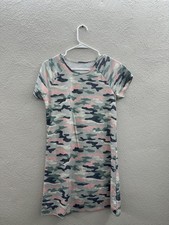 Wonder Nation Children Girls Nightgown Size XXL 18 Camo Pajama Short Sleeve