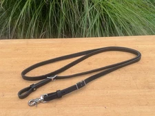 Weaver Leather BLACK Western Horse Bridle ROPING REINS ~ 8'6" x 5/8" ~ Not Used