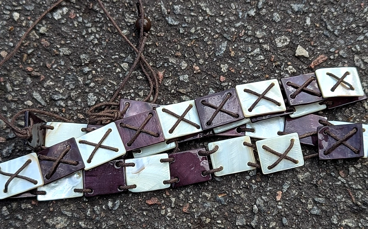 Vintage Purple Stretch Belt Mother of Pearl Shell Buckle‎ 80s Statement 1980s Vintage Belts for sale - eBay main image 2