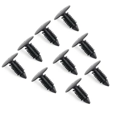 100 Pcs 8mm Bumper Clips Auto Car Hole Plastic Rivets Fastener Fender Push Pin
