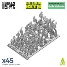 3D printed set - Goblin Mushrooms - Resin Sigmar Decor Modelling  Wargames