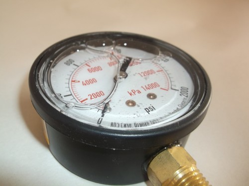 4FLD2 Pressure Gauge, Liquid Filled, 2-1/2 In (A36T) - Picture 6 of 8