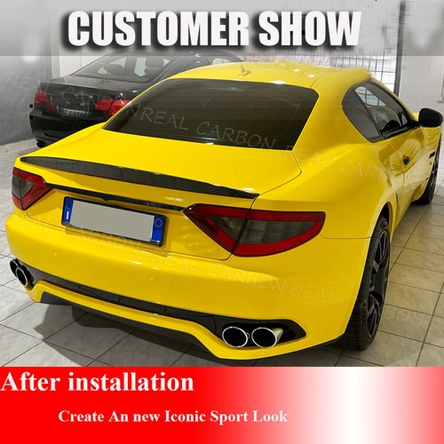 REAL CARBON Rear Trunk Spoiler Wing Fit For Maserati Gran Turismo Coupe 2008-11 - Bild 5 von 16