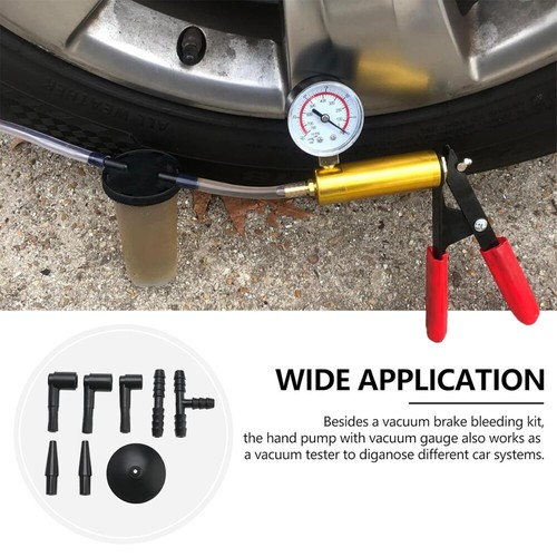 Handheld Vakuum Druckpumpe Tester Set Bremsflüssigkeit Entlüftung Kit MIT Box DE - Bild 4 von 18