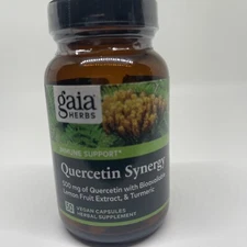 Gaia Herbs Quercetin Synergy 50 Vegan Capsules Exp: 07/26