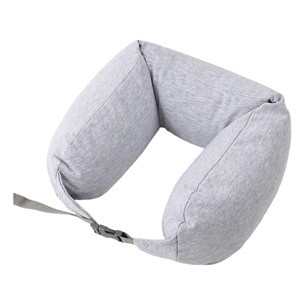 Travel Pillow Adjustable Drawstring Neck Super Soft Breathable with Hidden