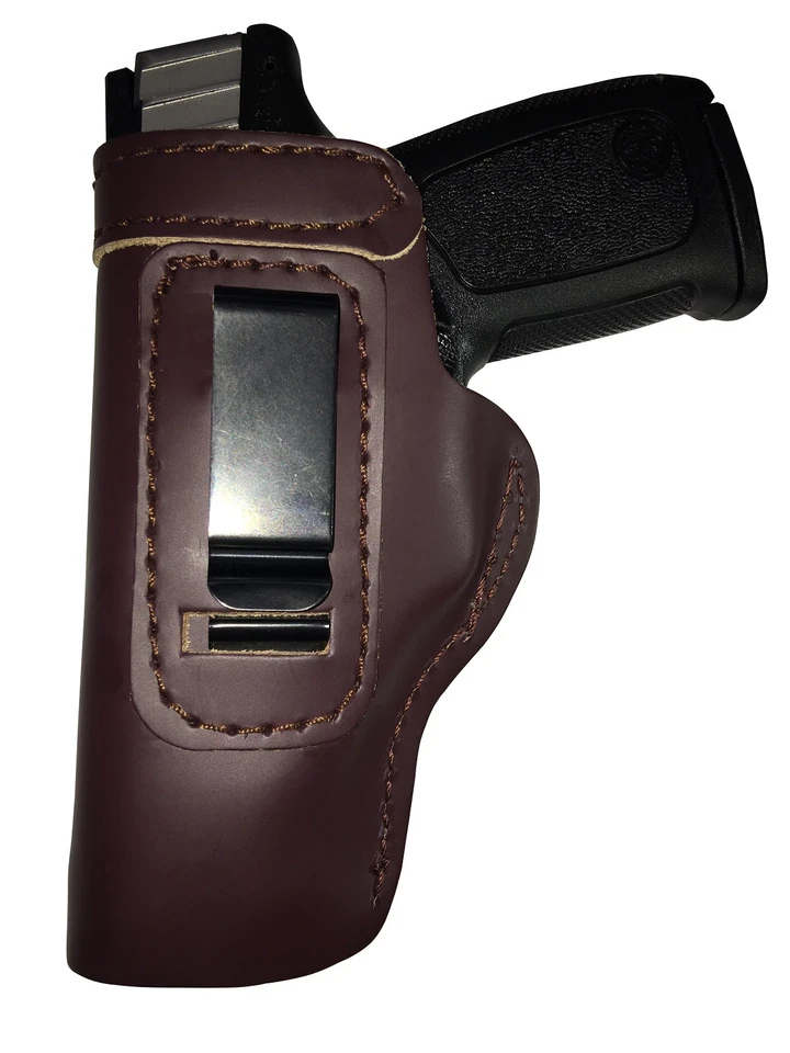 LT CUSTOM MAHOGANY OWB Leather Gun Holster YOU CHOOSE:rh,lh-laser-slide-belt-mag - Image 4 of 4