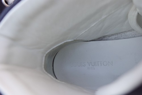 LOUIS VUITTON SHOES 42 shoe sneaker sneakers logo 8 high top navy white red - Bild 21 von 22