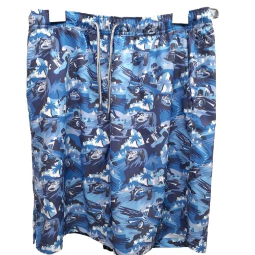 PETER MILLAR Seaside CROWN Monaco Madness RACE CAR Badehose Medium