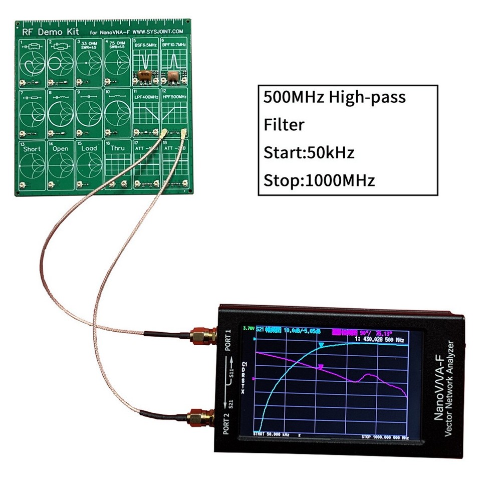 Carte De Test RF • Kit Démonstration VNA • 18 Modules • Avec Cordons UFL • Pour Étudiants & Techniciens