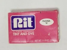 Rit Dye • FUCHSIA #12 • All-Purpose Concentrated Tint & Dye Powder • Old Stock 
