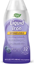 Nature's Way Liquid Iron, Provides Daily Value of Iron, Sugar Free, 16 Fl. Oz.