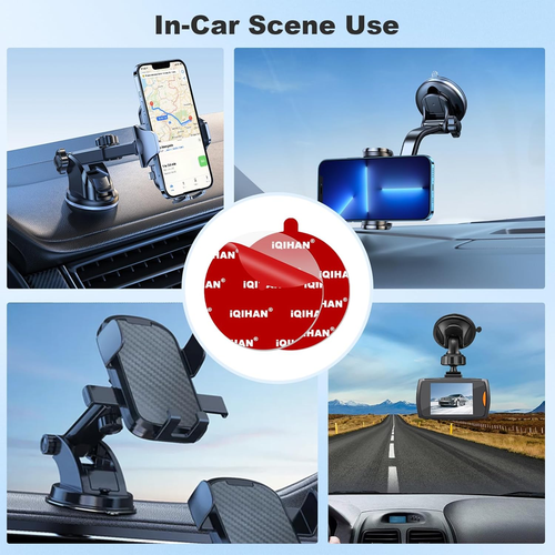 5Pcs Sticky Adhesive Pads for Car Phone Mount, 70Mm/ 2.76" Double-Sided Heavy Du - Picture 4 of 7