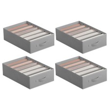 Kleiderschrank-Organizer, Aufbewahrungsbox 6 Fächer, Ordnungsboxen faltbar