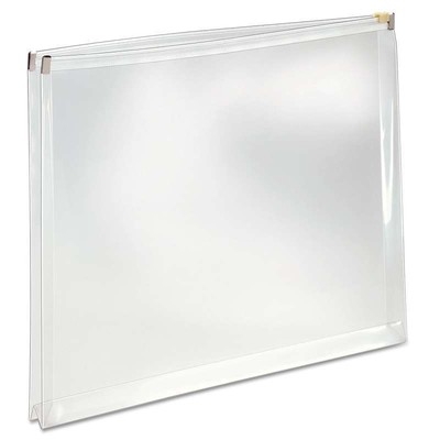 Pendaflex Poly Zip Envelope, 10 x 13, Open Side, Clear, 5/Pack