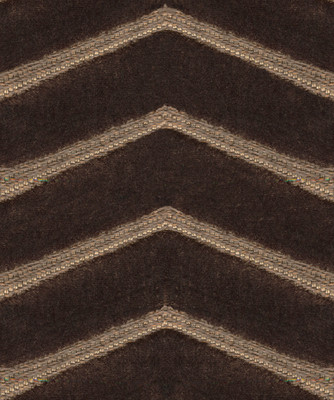 Kravet Couture Chevron Velvet Upholstery- Zig Zag Plush/Umber