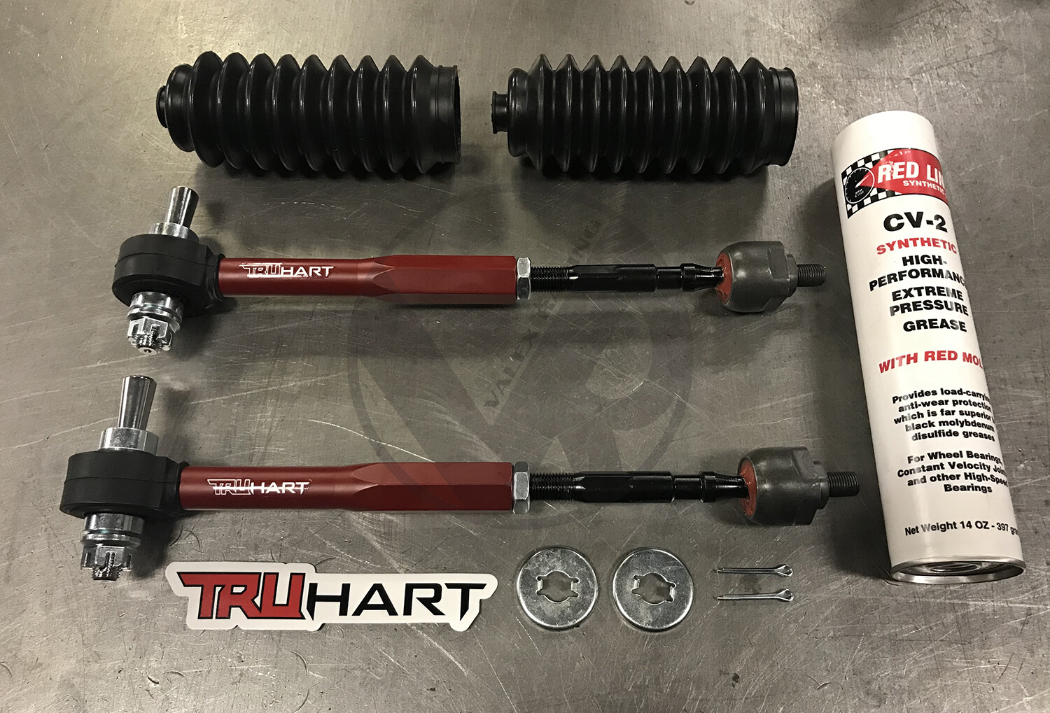 TruHart Spherical Outer / Inner Tie Rod w/ Redline Grease For 9401