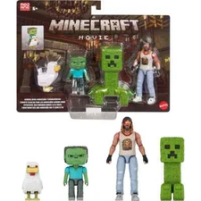 Minecraft Woodland Mansion Throwdown Figure Multipack Garbage Man In hand