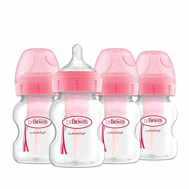 Baby Bottles Pink Dr Brown S Wide Neck Glass Bottle Sleeve 5 Ounce Baby Holzhandel Neubauer At