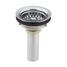 Kohler 8813 Sink Strainer with Tailpiece Silver Stainless Steel Polished Chrome