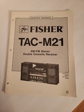 Fisher TAC M21 service manual original repair book stereo radio record player