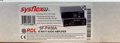 RDL SF-PA50A 50 W Mono Audio Amplifier