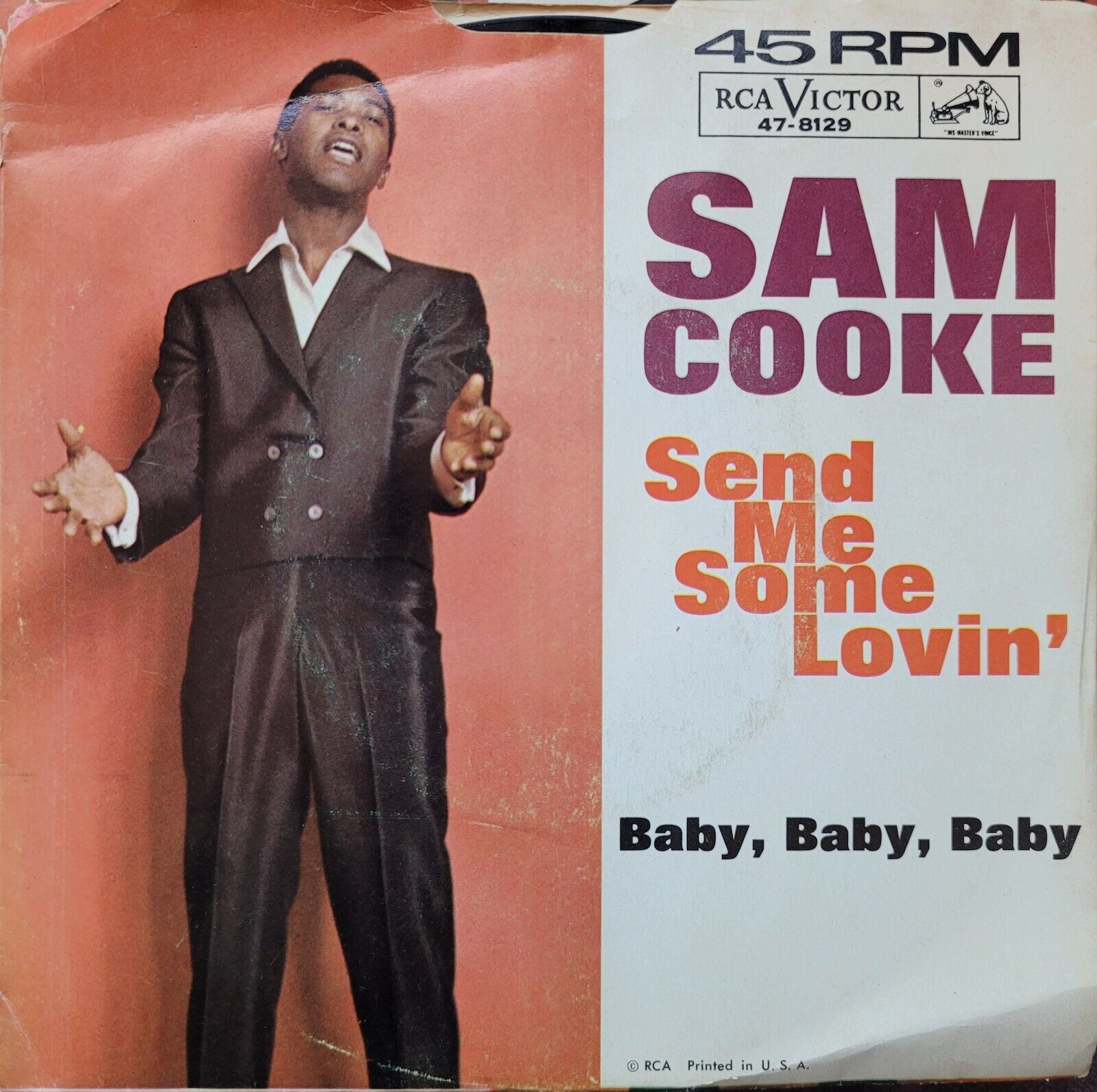 Sam Cooke Send Me Some Lovin' Funk Soul Blues Vinyl 45 1963 47-8129