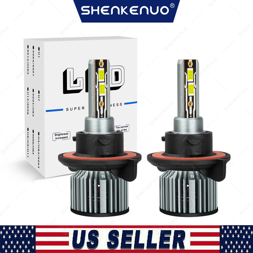 2x H13 9008 LED Headlight Bulbs Kit For Ford F150 2004-2014 - Foto 10