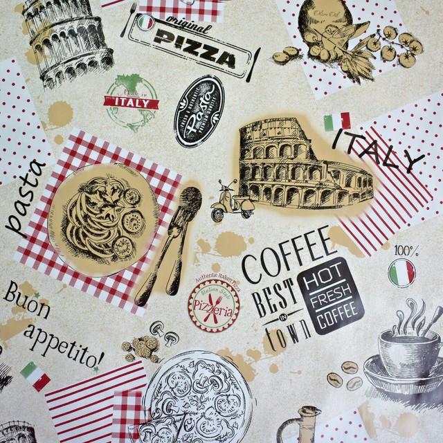 Wachstuch Tischdecke Meterware Garten Deko Home B3902 01 Eckig Rund Oval