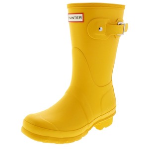hunter short yellow rain boots