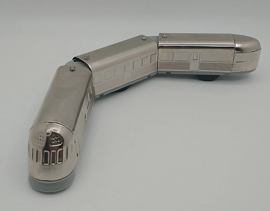 Tren de juguete mecánico Streamliner Schyling Zephyr de 3 piezas cuerda SIN LLAVE Foto 2 de 4