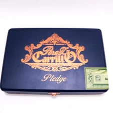 Perez Carrillo Pledge Prequel Empty Wood Cigar Box 9.25" x 6" x 1.75"