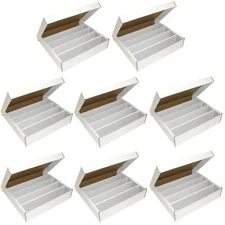 Monster Storage Box for Trading and Gaming Cards, 3,200 card holder (8 Pack)