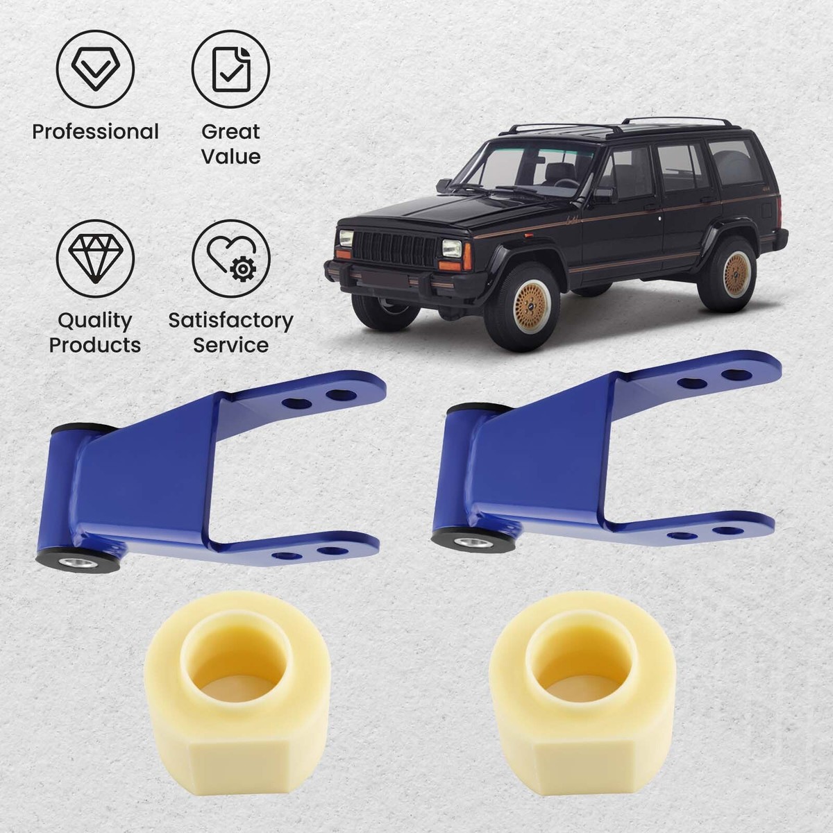 2 Stuks Auto Achterklep Gasveren voor Jeep Cherokee XJ 1984-1994 (OEM