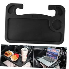 Car Steering Wheel Desk for Laptop, Multipurpose Travel Car Black
