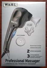 Wahl Prof Electric Head & Scalp Massager #04120-1701 w/3 Attachment Heads