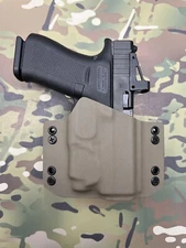 FDE Kydex Light Bearing Holster for Glock 43X MOS Surefire XSC