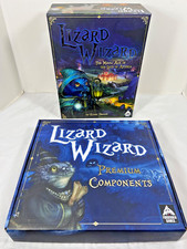 Kickstarter Lizard Wizard Board Game deluxe box  (playmats, metal