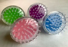 Silicone Bristle Shampoo Hair Scalp Massaging Growth Stimulation Easy Grip Brush