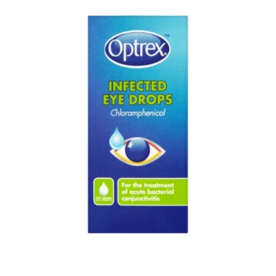 Optrex Infected Eye Drops 10ml - Treatment of Acute Bacterial Conjunctivitis UK