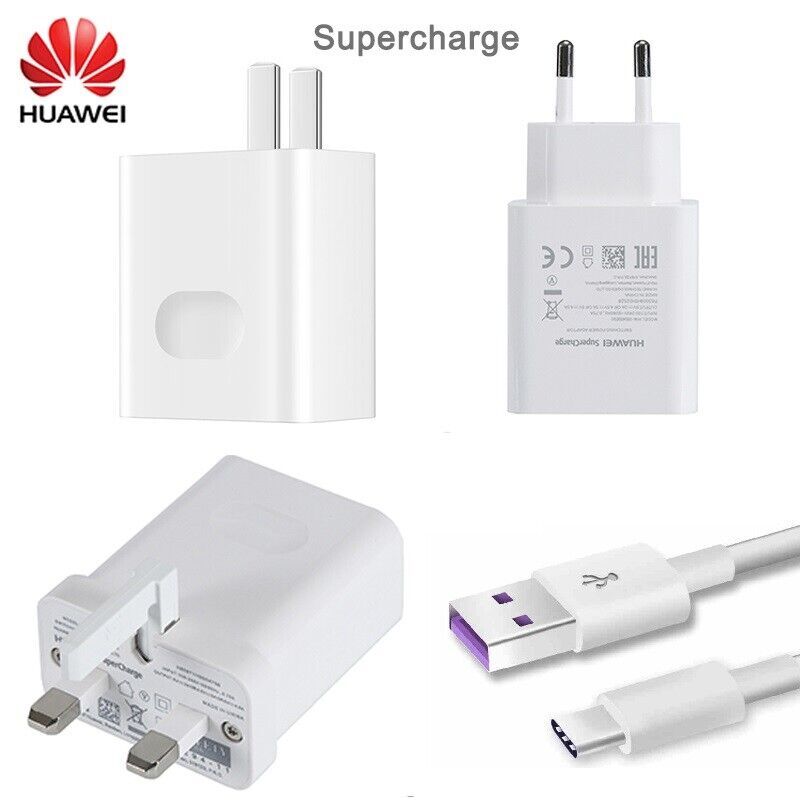 Original Huawei SuperCharge 5A Charging Adapter USB-C P20 P30 Pro