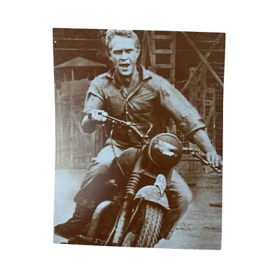 STEVE McQUEEN In  THE GREAT ESCAPE'' 11x14 Movie Publicity Photo Sepia