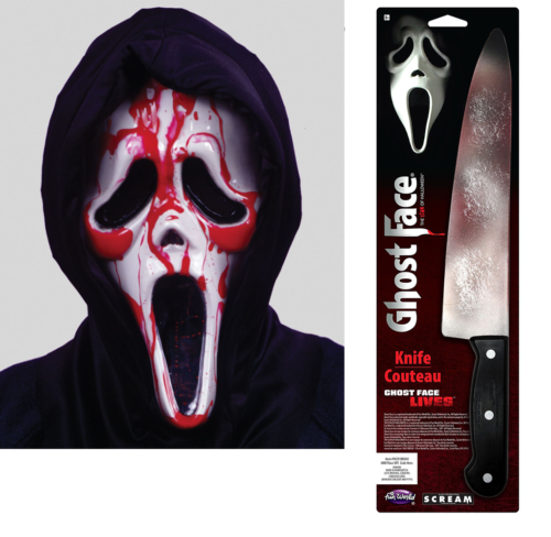 Scream Mask Knife Dagger Halloween Fancy Dress Costume Masks & Accessories - Picture 20 of 20