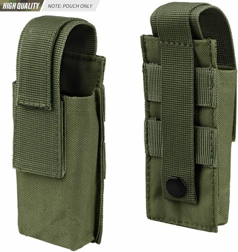 Tactical Knife Sheath Bag Molle Flashlight Holster Case Multi-Tool Nylon Pouch - Picture 17 of 18