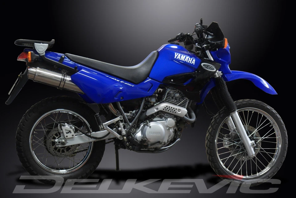 Yamaha XT600E 1990-1995 Delkevic Slip On 14" Round Stainless Exhaust Muffler Kit - Image 4 of 4