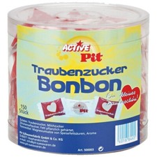 (20,23€/1kg) Pit Traubenzucker Bonbons 150 Stück einzeln verpackt