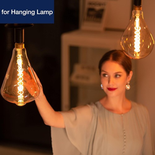 FLSNT LED Oversized Light Bulb Vintage Edison Screw Lamp,E27 Base,7W(40W Equival - Picture 5 of 8
